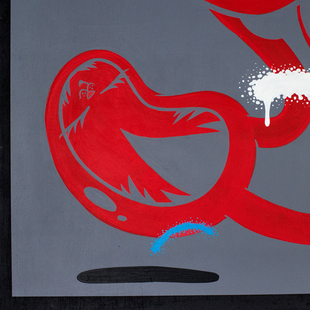 BunnyKitty Red #2 - Original Artwork