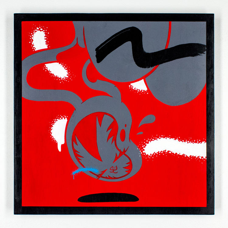 BunnyKitty Red #1 - Original Artwork by Persue (Dave Persue)
