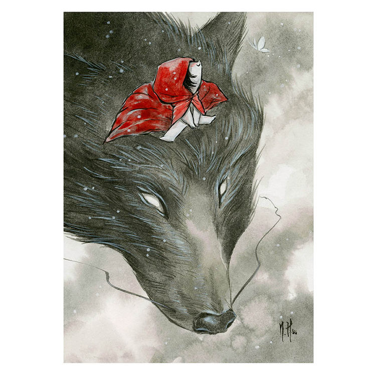 Wolf Rider Limited Fine Art Print by Martin Hsu