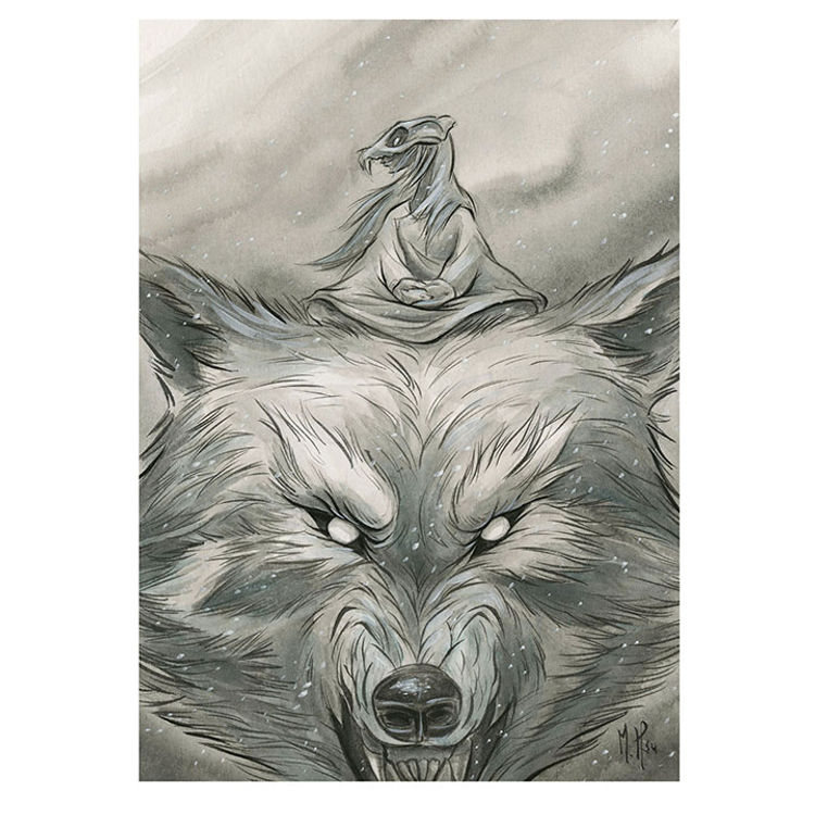 Winter Wolf Limited Fine Art Print by Martin Hsu