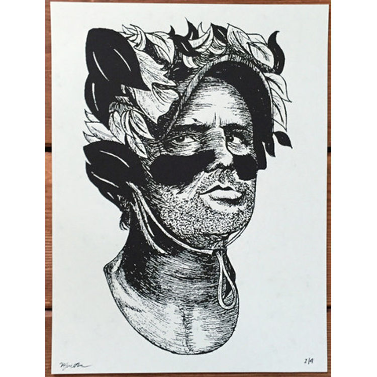 Man In The Boat Overboard (Blue Variant) by B Methe (Brian Methe)