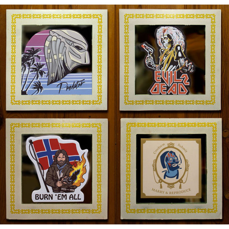 80's Horror Carnival Prize Mirrors by Kirk Demarais