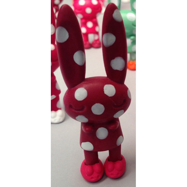 Bedtime Bunnies Holiday Batch Medium Size - red by Peter Kato