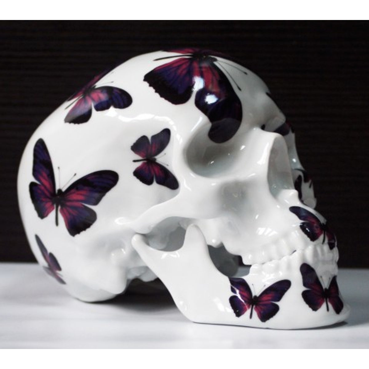 SKULL PURPLE BUTTERFLY
