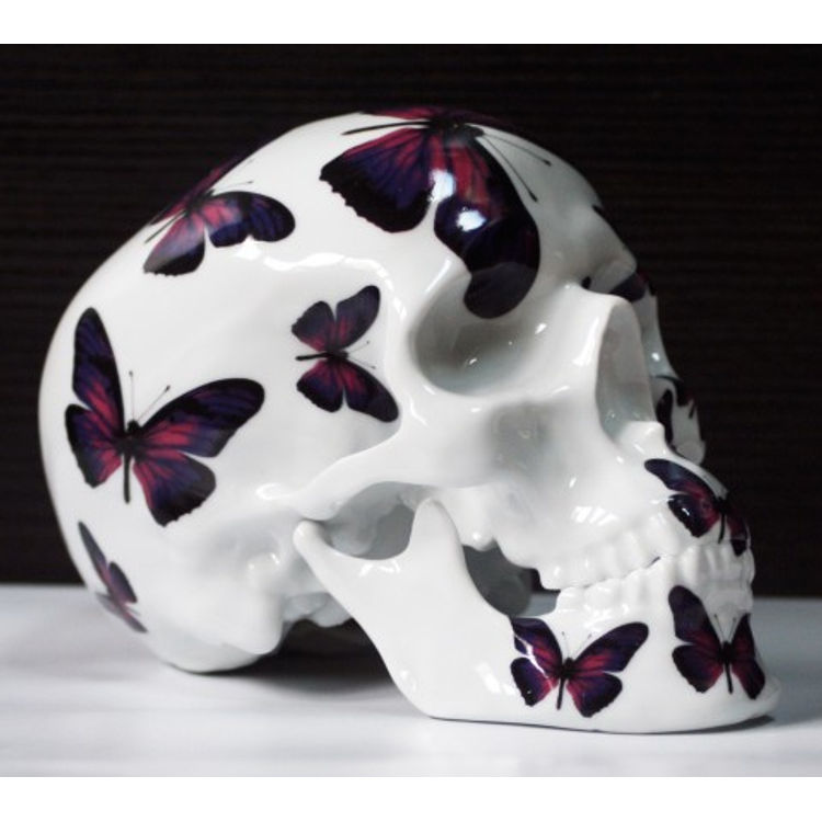 SKULL PURPLE BUTTERFLY by NooN