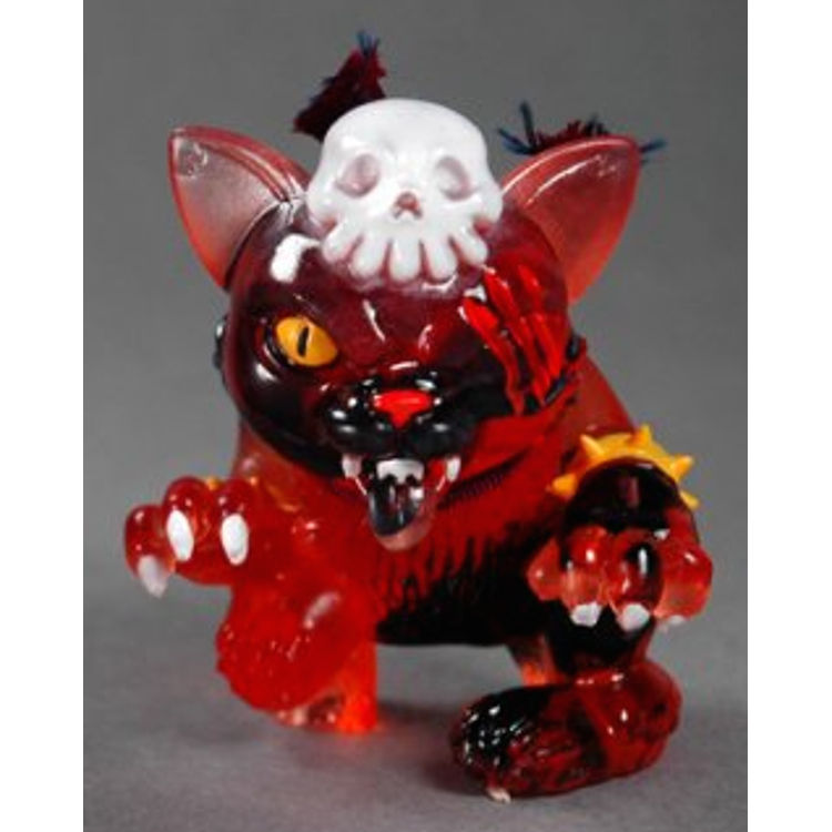 FALLS END TRANSPARENT ORANGE BLACK DEATHCAT by Death Cat Toys (Johan Ulrich)