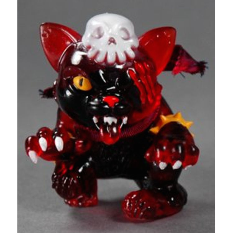 FALLS END TRANSPARENT ORANGE BLACK DEATHCAT by Death Cat Toys (Johan Ulrich)