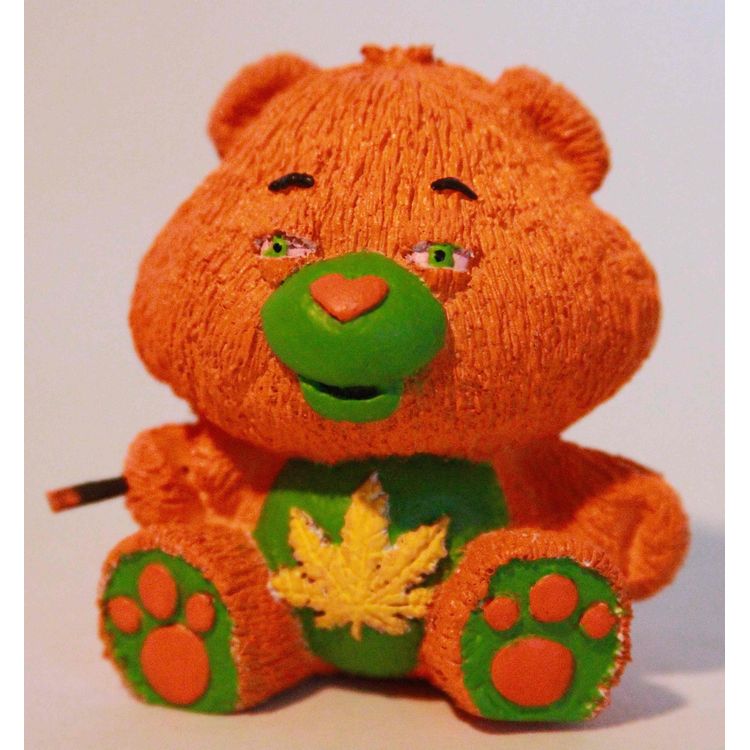 Orange Weed Bear by Dopevinyl (Jordan Ahern)
