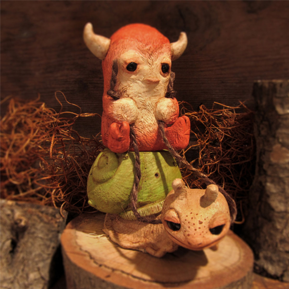 Snail Rider Sicklings (Autumn Red)
