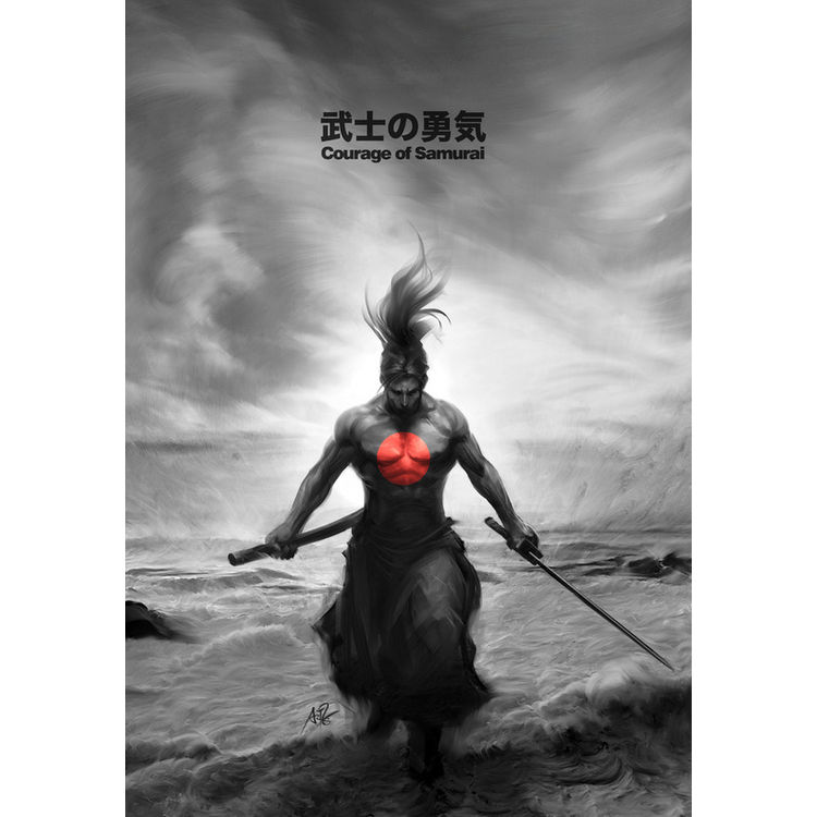 Courage of Samurai by Artgerm™