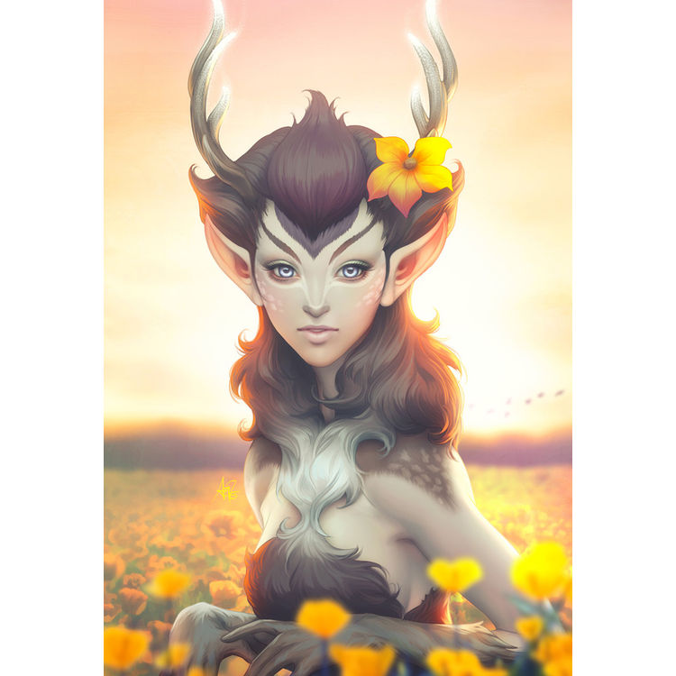 Deer Princess by Artgerm™