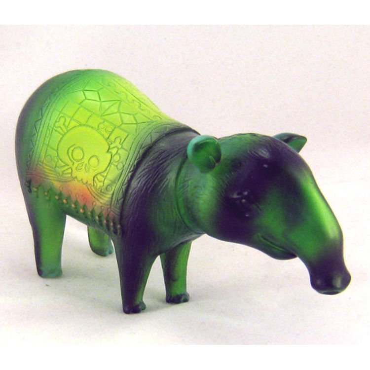 Miki Dewey Tapir - green hand painted by Bwana Spoons
