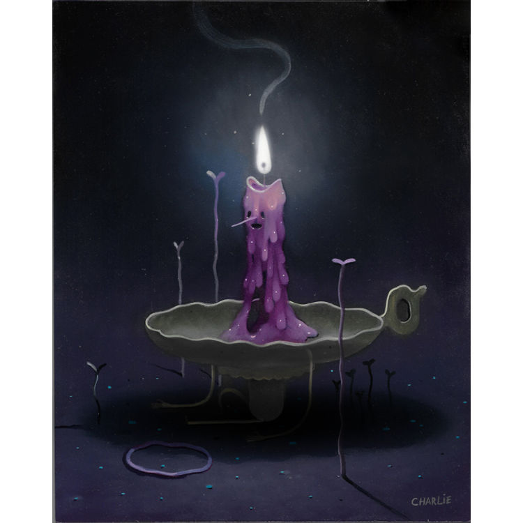 Purple Candleboy by Charlie Immer