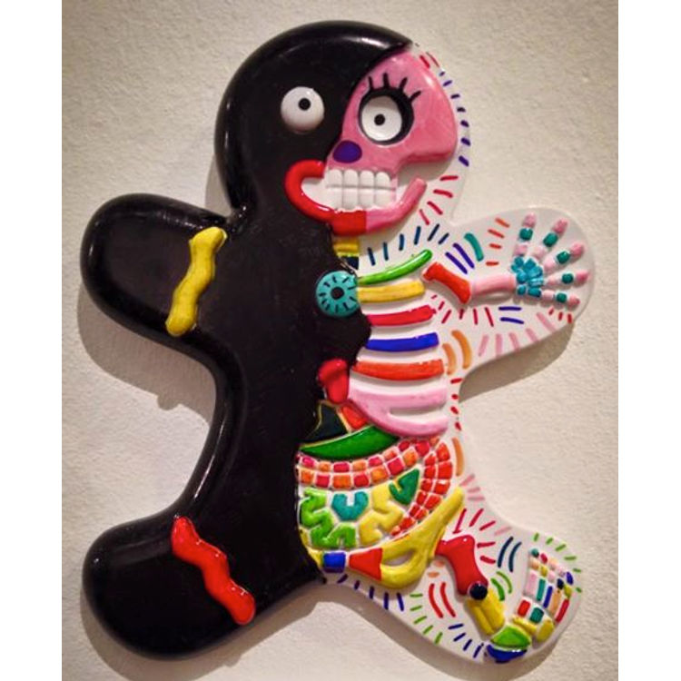 The Electrifying Gingerblackman exposig his pulsating and colourful guts by eeshaun