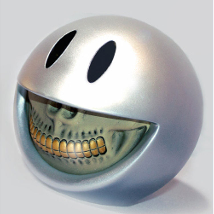 Smiley Grin Piggy Bank - Platinum-Gold Grill by Ron English