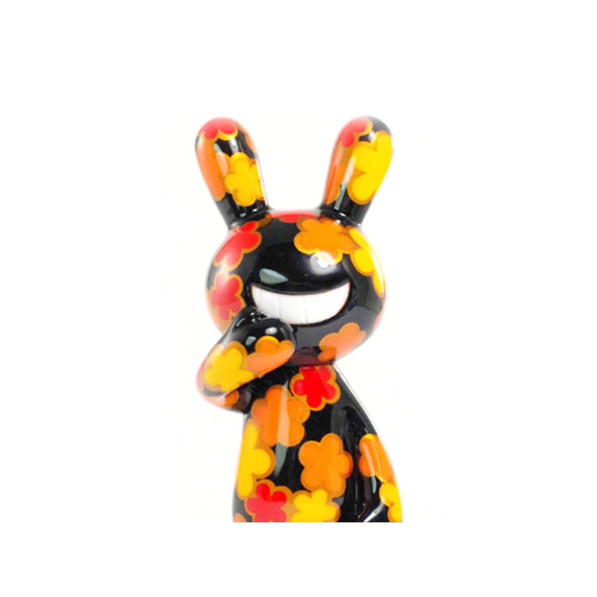 BLACK RABBiT Red flower