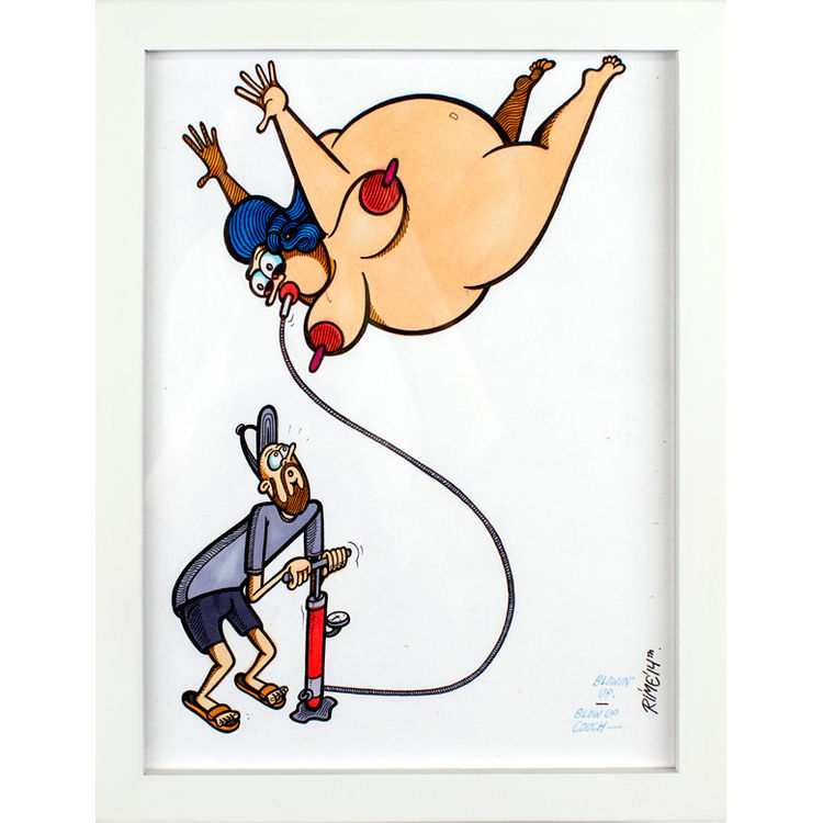 Blow Up Coach - Original Artwork by Rime