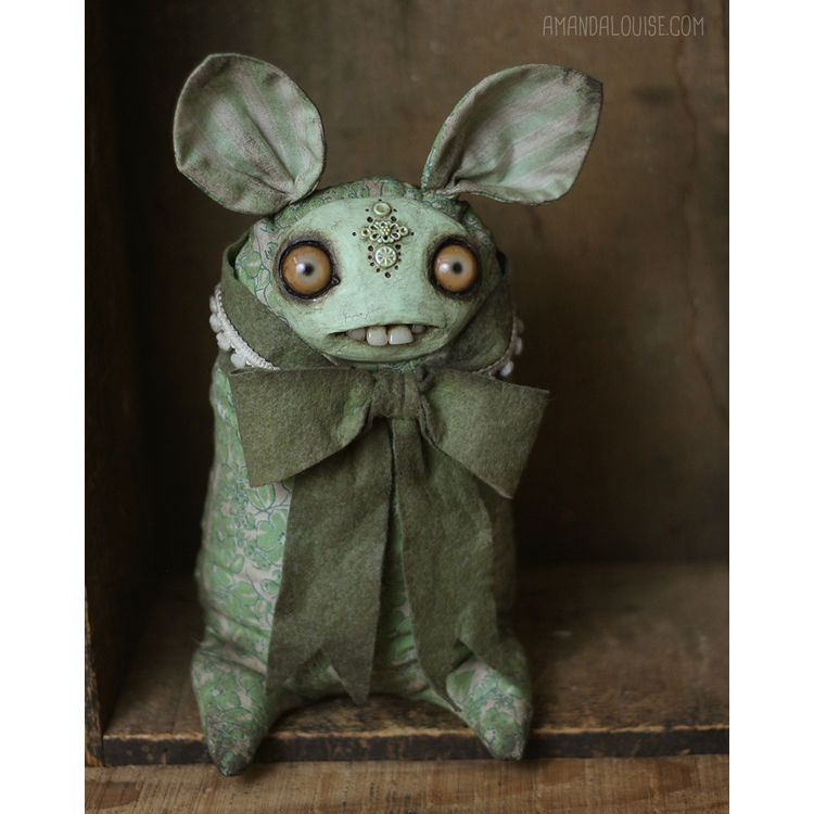 Green Dust Bunny by Amanda Louise Spayd