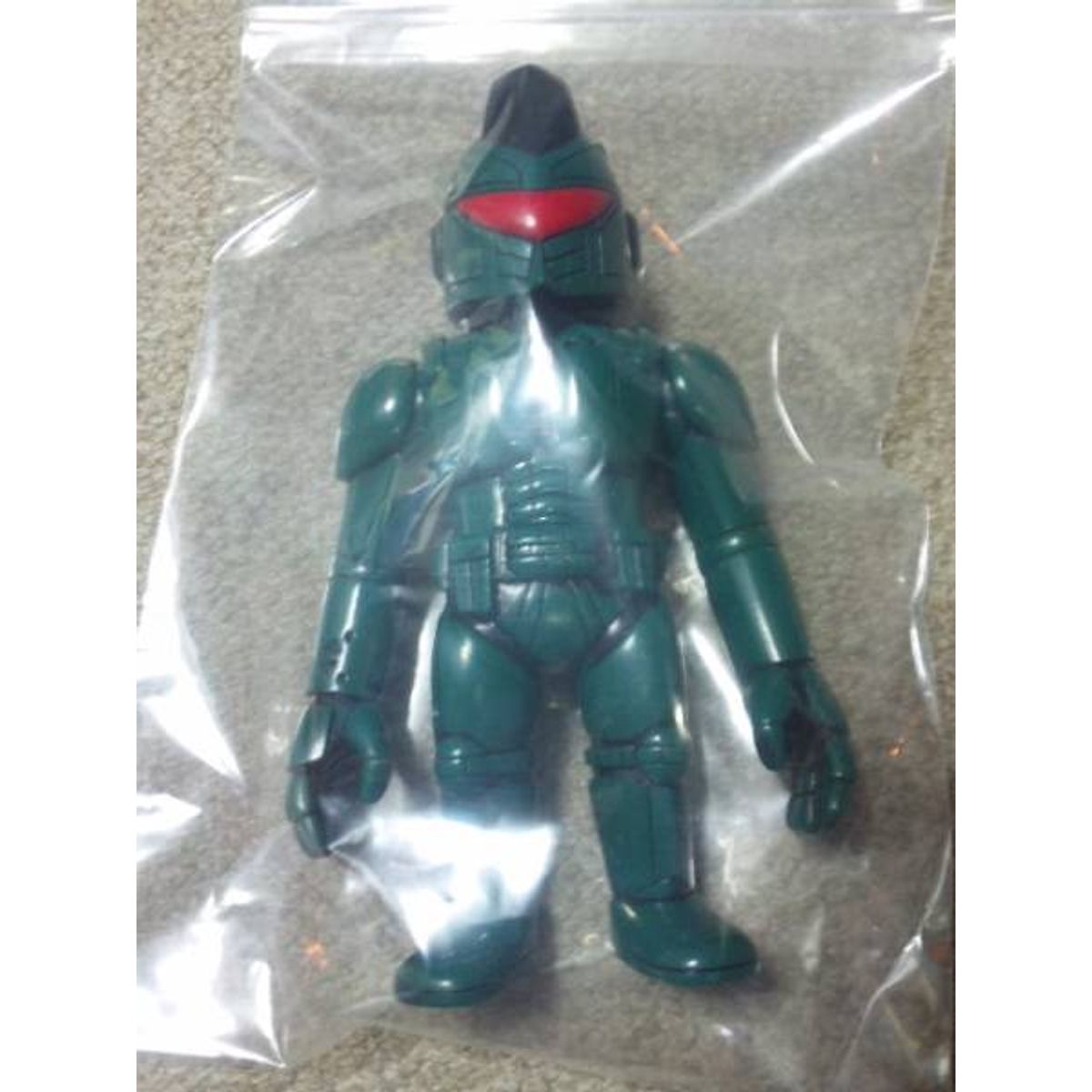 real head Mohawk Trooper - dark green / Red visor