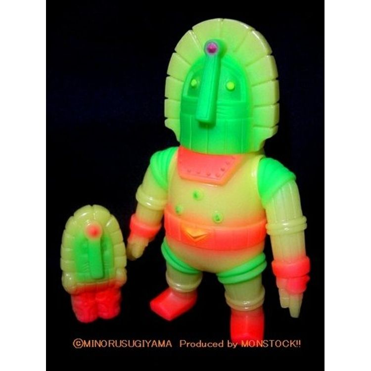 Moairobo (モアイロボ) - Yellow Neon Glow by Monstock