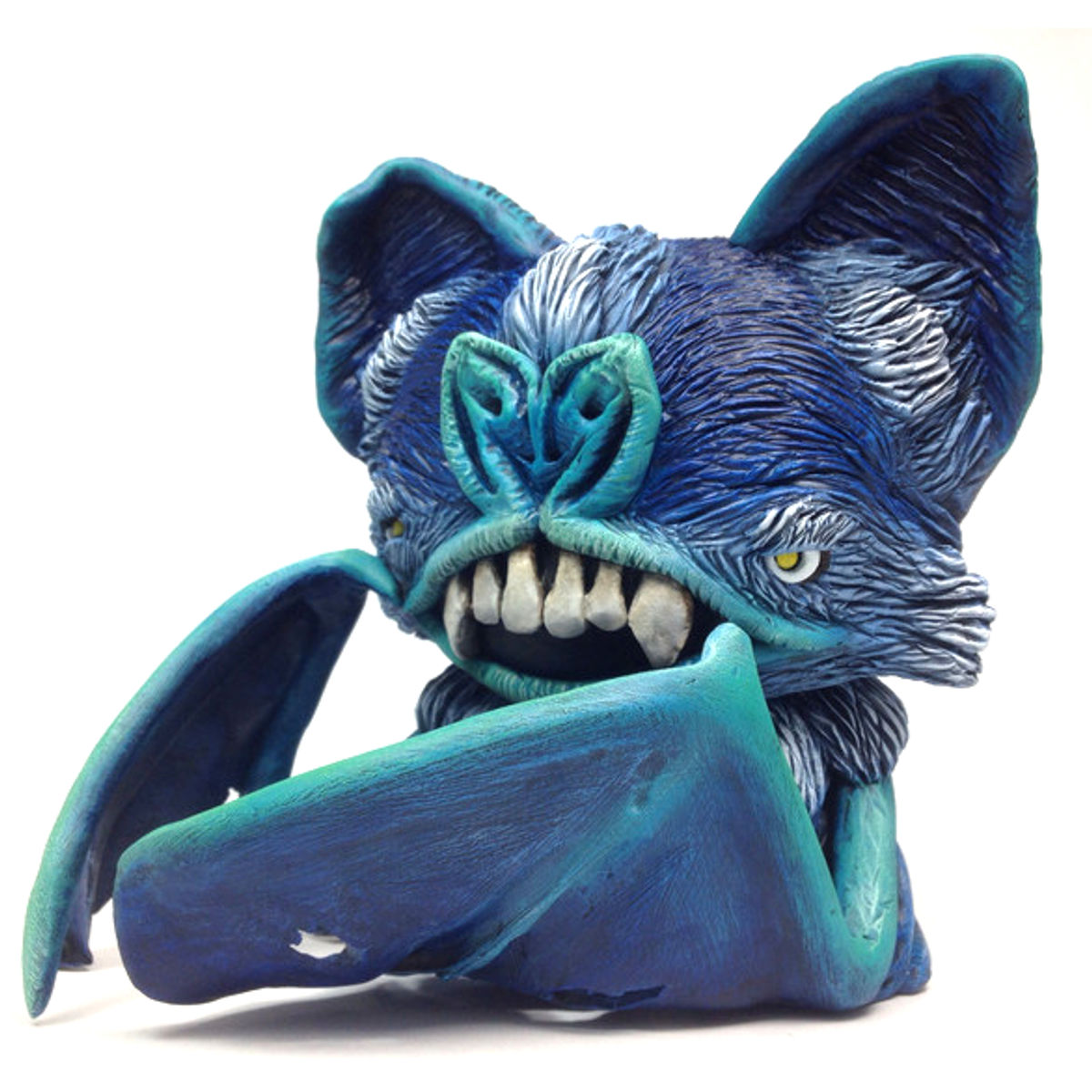 Cuddles, the Tricky Tattered Bat. ( Blue )