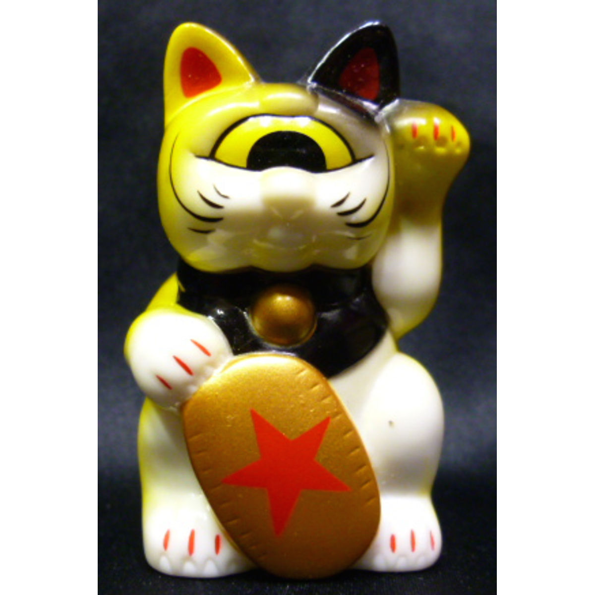 Fortune Cat Baby ( white × yellow )