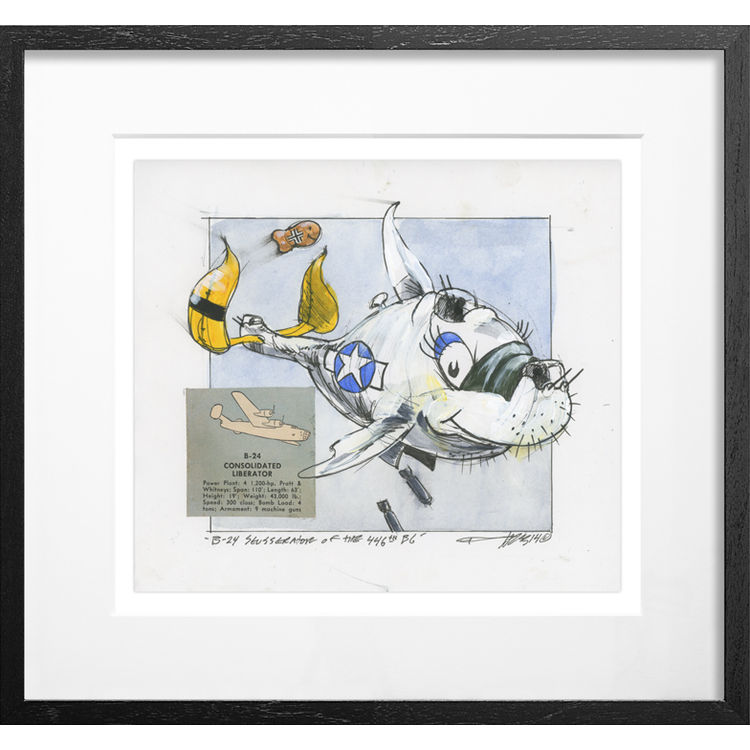 B-24 Seusserator Of The 446th BG - Original Artwork by Derek Hess