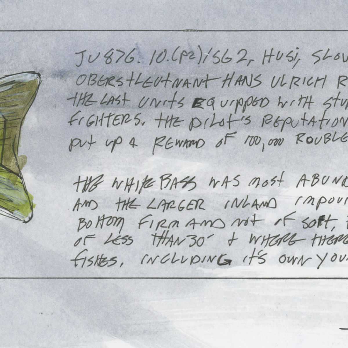 Hans Ulrich Ruder Bass - Original Artwork