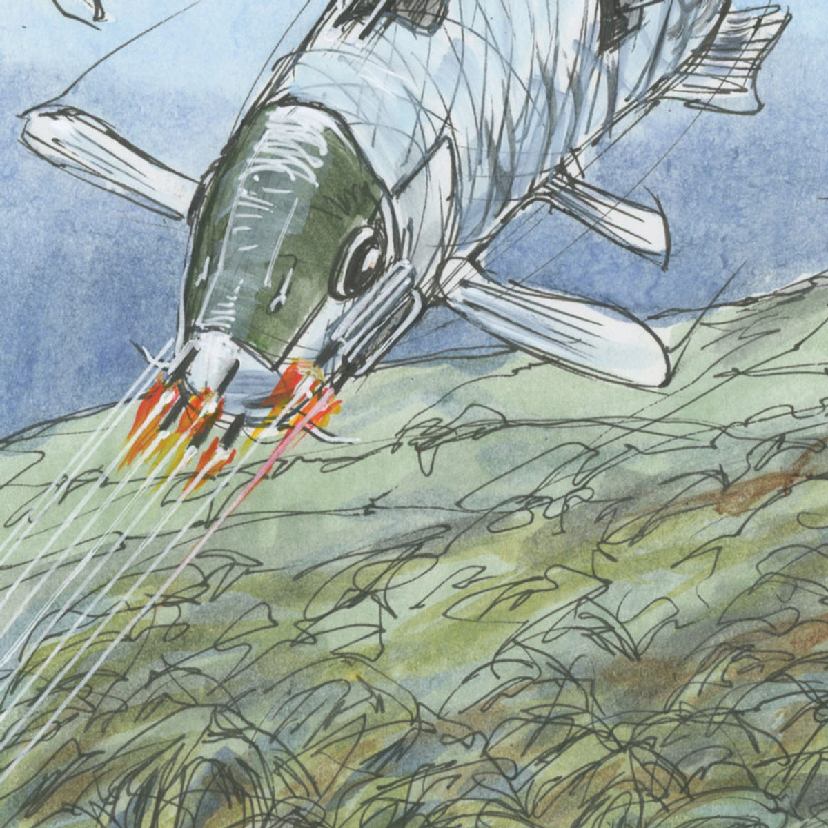 B-25 Carp - Original Artwork