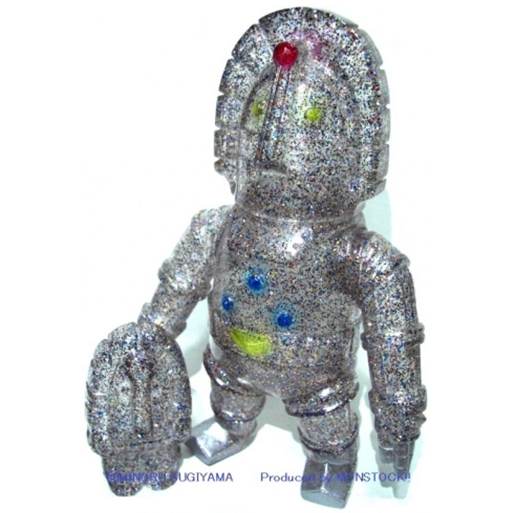 legendary rock people Moairobo "lame clear (Shichimi glass)" with minimoai by Monstock
