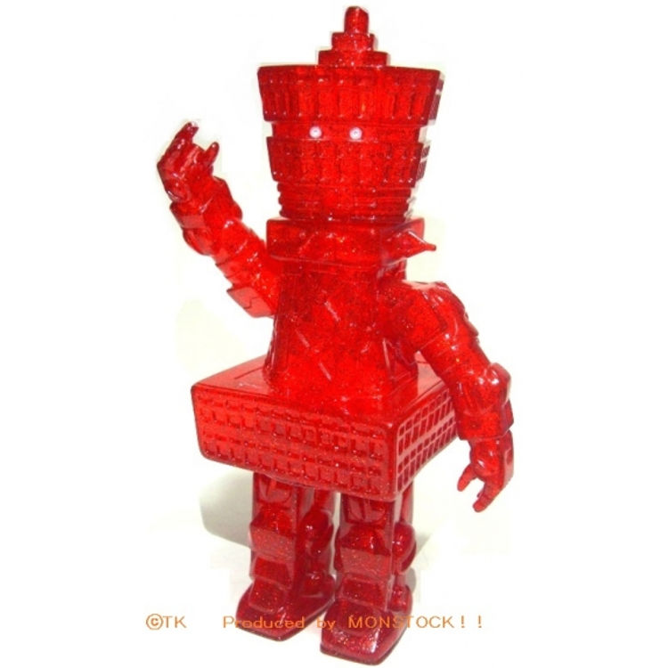 Tsutenkaku Robo (retro type) "Clear Red + lame Ver." by Monstock