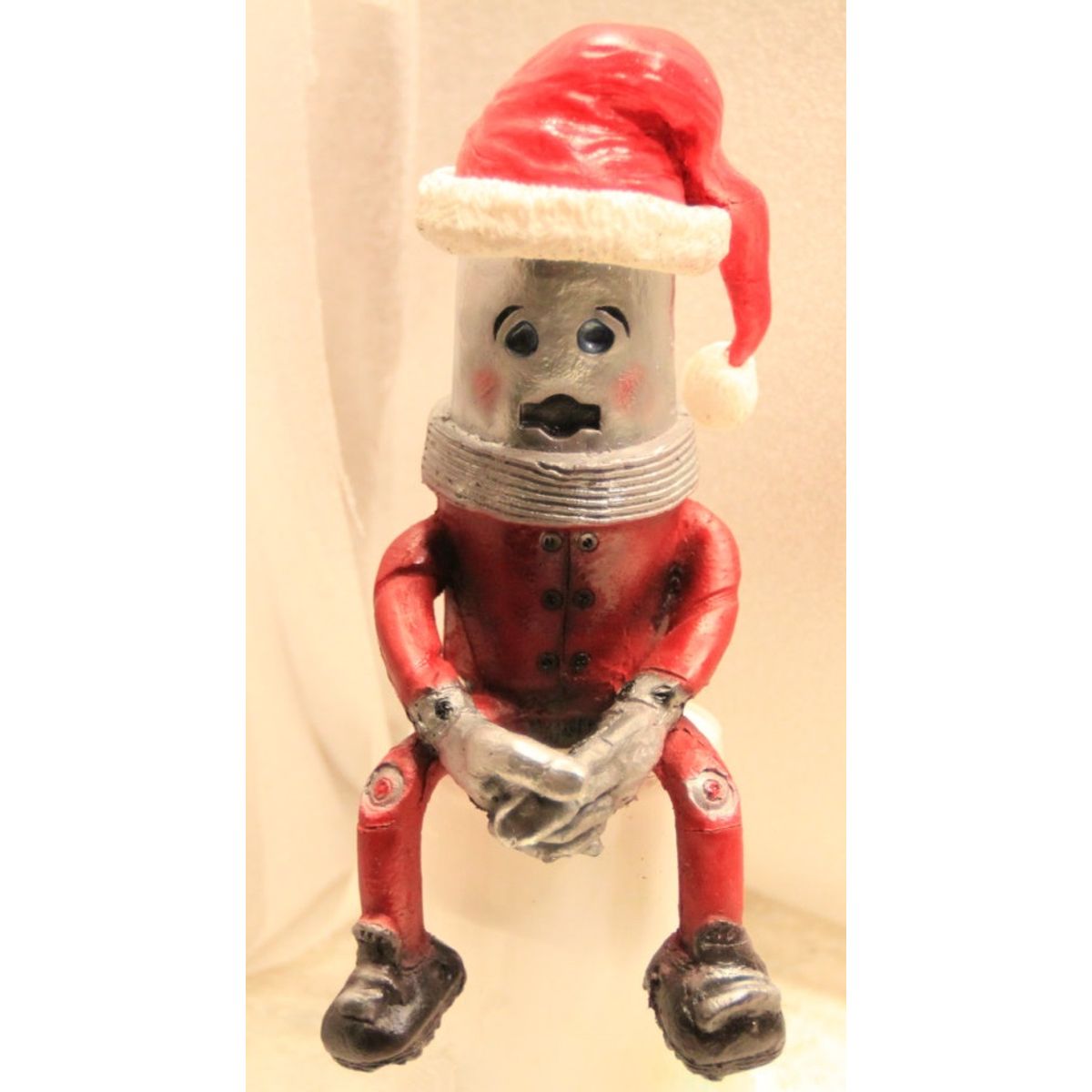 Sad Little Santa Robot