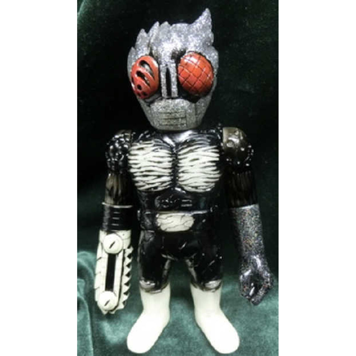 Real head Kaosuman X (phosphorescent molded x Silver lame molding)