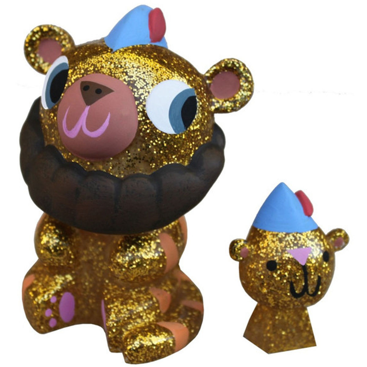 Grandpa Tiger with Baby tiger - Gold