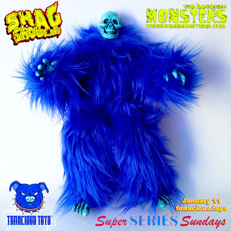 "Tenacious Toozie Scloozie" Shagghoulie edition by We Become Monsters (Chris Moore)