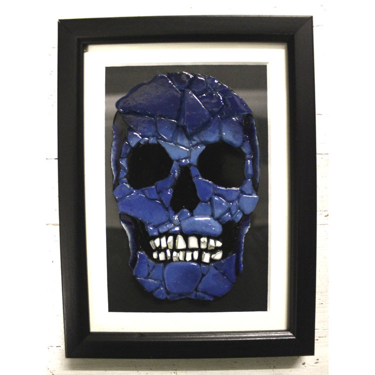 Skull by Sea On Glass