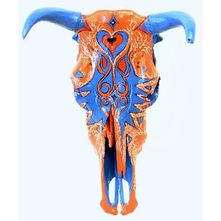 Violet's Flowery Cow Skull by Violet Bond