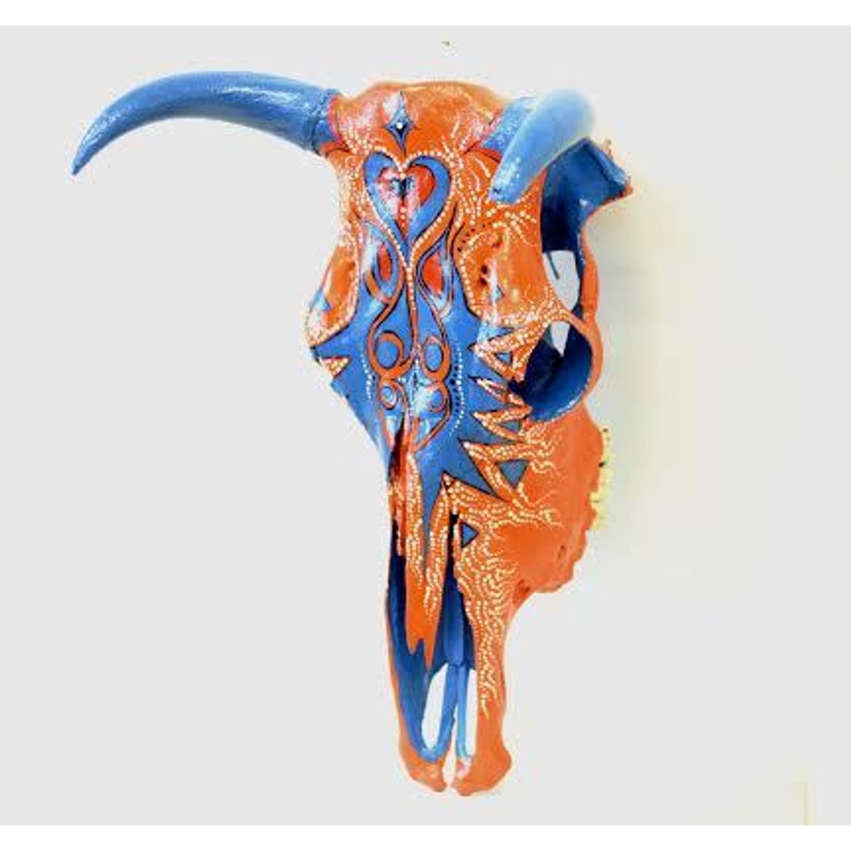 Violet's Flowery Cow Skull