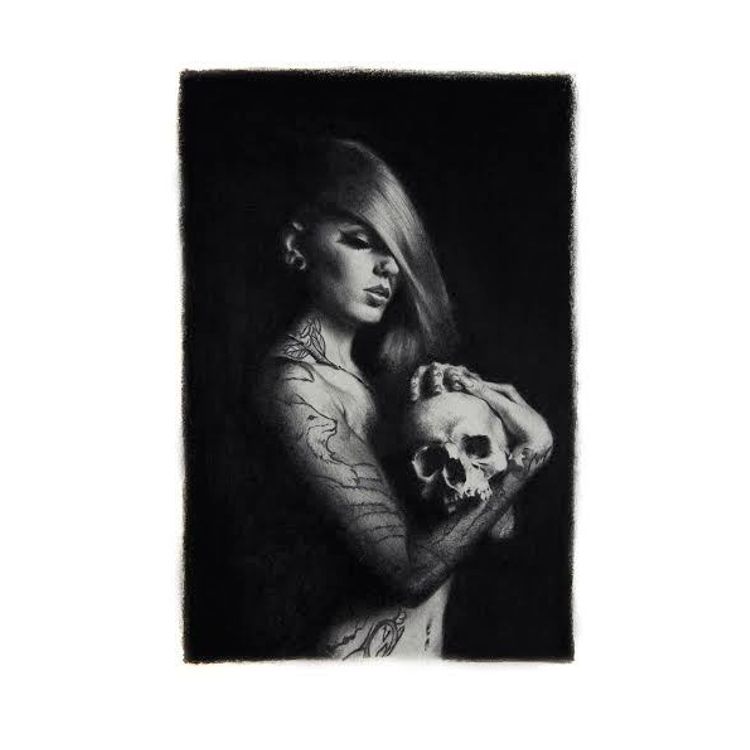 ‘Cervena with Skull’ Limited Edition Giclee Print by Chris Guest