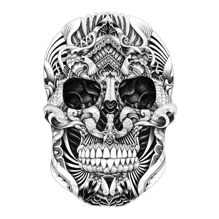 Tribal Skull 3 by Iain MaCarthur