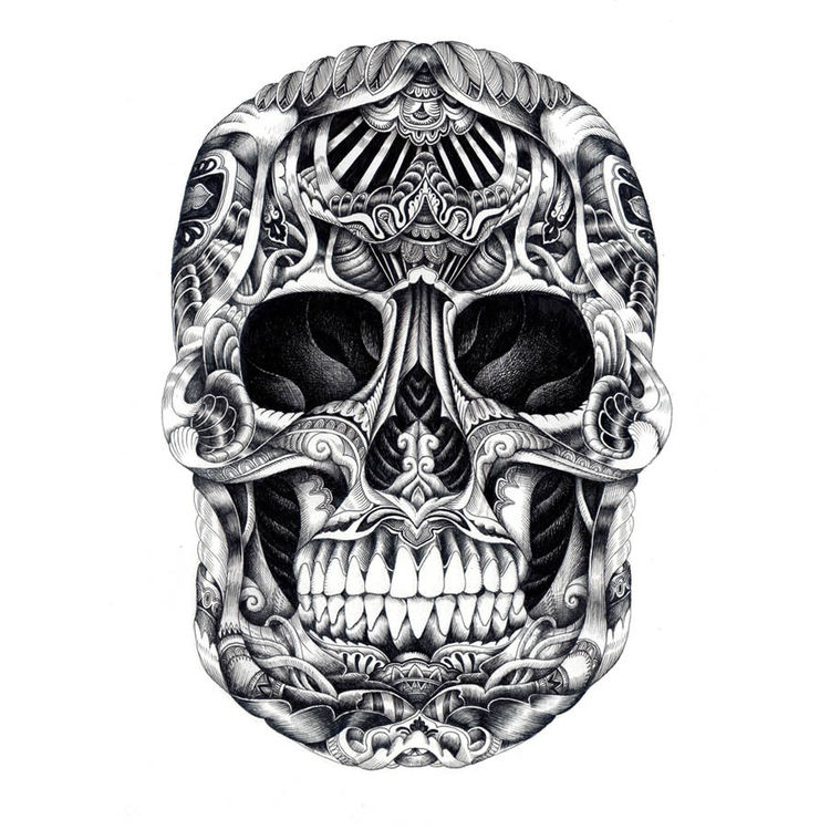 Tribal Skull 1 by Iain MaCarthur
