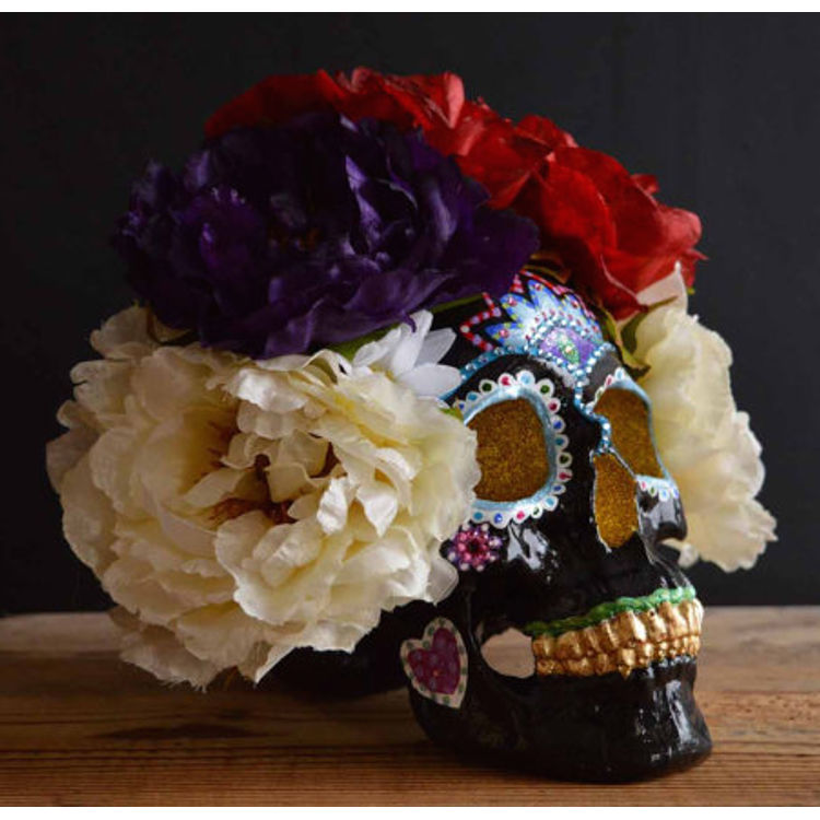 Dia De Los Muertos Skull - Black by Nonnock