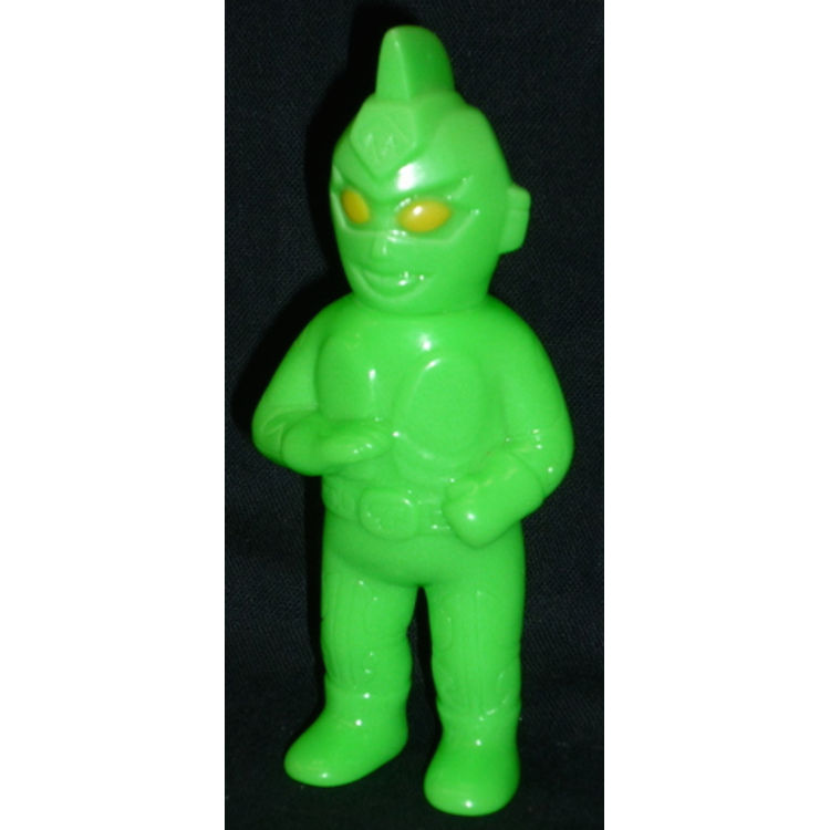 Gagameru Slash Man [ mini Size / fluorescent green molding ] by Gargamel (Kiyoka Ikeda)