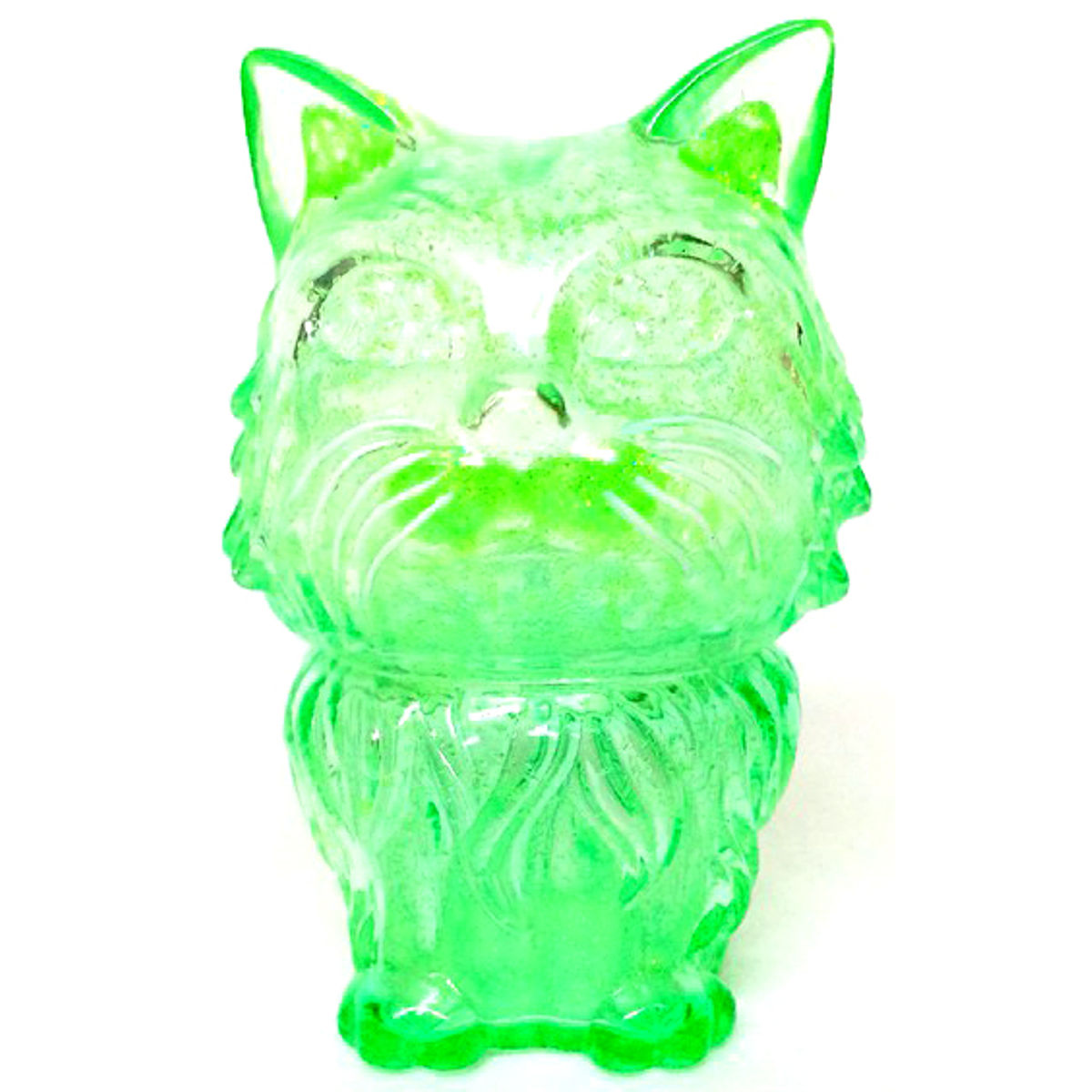 Many Eyes Cat - Clear Green