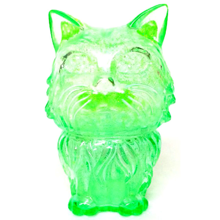 Many Eyes Cat - Clear Green by Aya Takeuchi