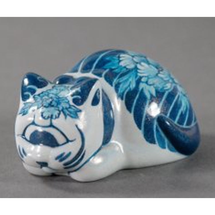 CERAMIC CYCLOPS CAT by Candie Bolton