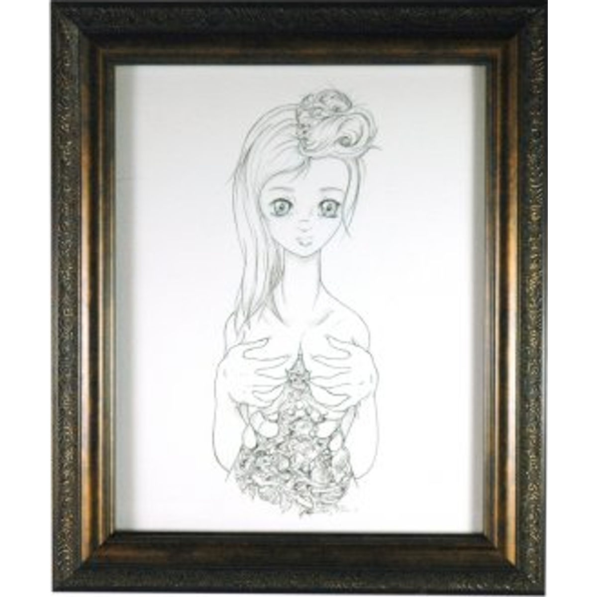 CREATURE COMFORT INK DRAWING