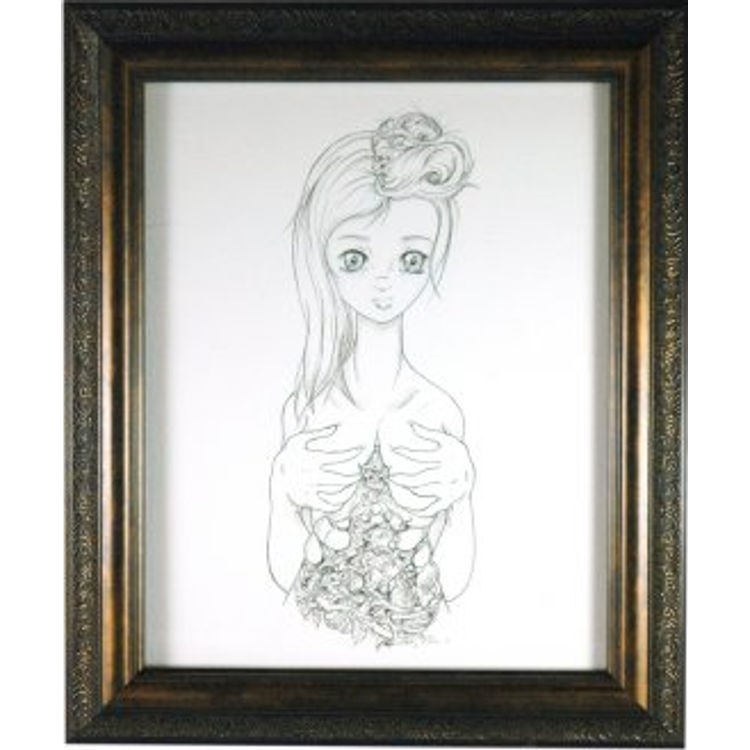 CREATURE COMFORT INK DRAWING by Tasha (Natasha Zimich)