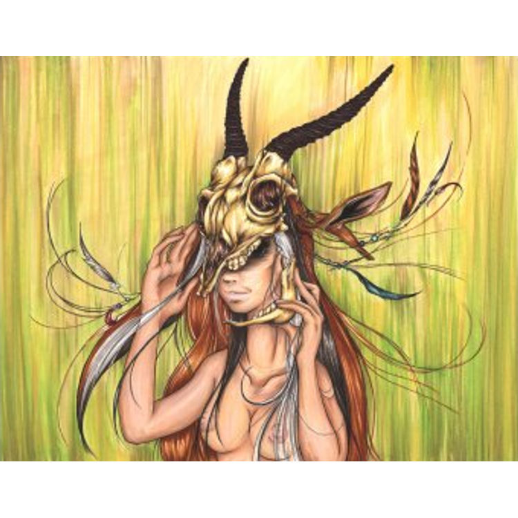 GAZELLE PRIESTESS PRINT by Tasha (Natasha Zimich)