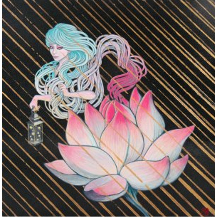 THE LOTUS SPIRIT PAINTING by Candie Bolton